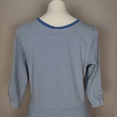 Matilda Jane Between the Lines Blue Stripe Tulle Dress Size Large