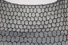 Stephen Yearick Taupe Grey 100% Silk Hand-Beaded Full Length Gown Size 8 Ex Cond