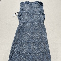 BRAND NEW!! Sandra Darren Navy White Dress Style: 78285 Size: XLG 223-8589