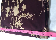 Ruby Rox Womens Midi Dress Burgundy Floral Matte Jersey Cowl Neck Ruched Medium