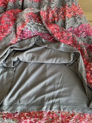 HD in Paris ANTHROPOLOGIE Fit & Flare Sleeveless Lace Dress Red Grey Women’s 6