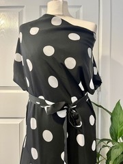 Black White Dress size 14 NWT wedding races garden party cruise