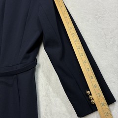 LK Bennett Frankie Fitted Dress 6 EU 38 Belted Long Sleeve Navy Modern NWT $400