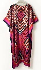 Gypsie Blu Kaftan Dress OS Tropical MuuMuu House Cover Up Boho Loungewear Resort