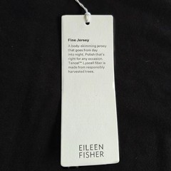 Eileen Fisher Black Jersey Maxi Dress Size Medium NWT $198 Tie Waist