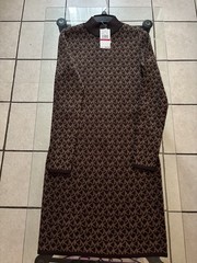 Michael Kors Brown and Beige Logo Sweater Dress. Extra Small NWT Women&rsquo;s