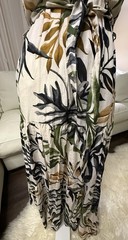Civico 51 | Tropical Tiered Belted Maxi Dress – Made in Italy, Sz S