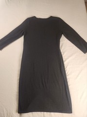 AB Studio Black & Beige Patterned Sweater Dress Women’s Size M