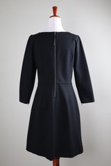 SPANX $168 Solid Black Ponte Stretch Classic Sheath Dress Size Medium