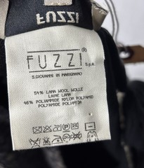 Fuzzi Mesh Patchwork Floral Wool V Neck Midi Dress Multicolor Size Medium
