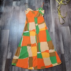Anthropologie Faithful the brand Dress Womens midi in Costa smeralda XL NWT