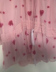 NWT Rococo Sand Tala Sequin Embellished Heart Mini Dress Size Small