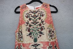 Bhanuni by Jyori Anthropologie Beaded Floral Maxi Dress-Medium-Cottagecore-Boho