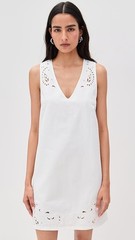 NWT $398 Rag & Bone Women&rsquo;s Featherweight Belle Mini Dress In White Size: Large