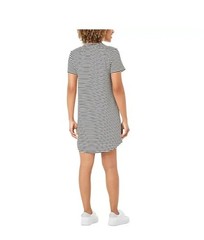 Member&rsquo;s Mark Women&rsquo;s Sandwash Short Sleeve Dress Size Medium Black/White Stripe