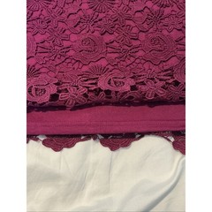 Lulus Womens Love Poem Magenta Lace Mini Dress Halter Neckline Large