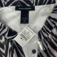 Ashley Stewart Maxi Dress 26W Zebra Tropical Jungle Plus Bold Y2K Statement Chic
