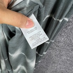 Z Supply Gray Tie Dye Sleeveless V Neck Casual Dress Size large