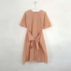 Caron Callahan Pia Dress boxy cotton shirtdress shirt top peach melon XS S M O/S