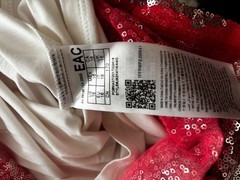 Ladies Guess summer white pink dress size XS 34 top