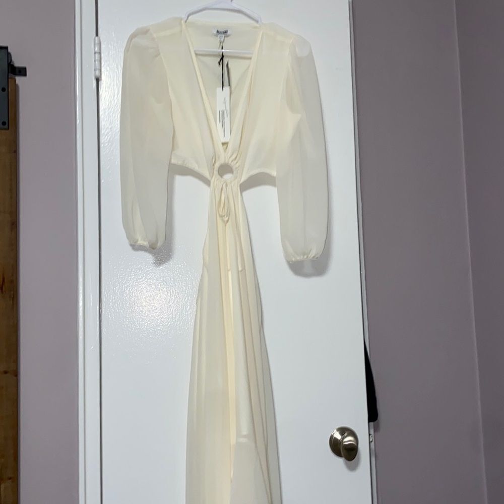 NWT Limited Edition Express cut out high-low dress