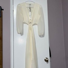 NWT Limited Edition Express cut out high-low dress