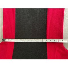 Vintage Jennifer Moore Black and Red Maxi Long Sleeve Sweater Dress SZ Med