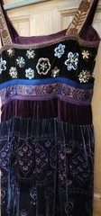 Cynthia Steffe Fairy*Royalty Velvet Embroidered Sequins Dress No Size Sim To 2