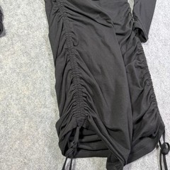 Michael Kors Stretch Adjustable Ruched Bodycon Dress Women&rsquo;s Sz XS Black NWT $98