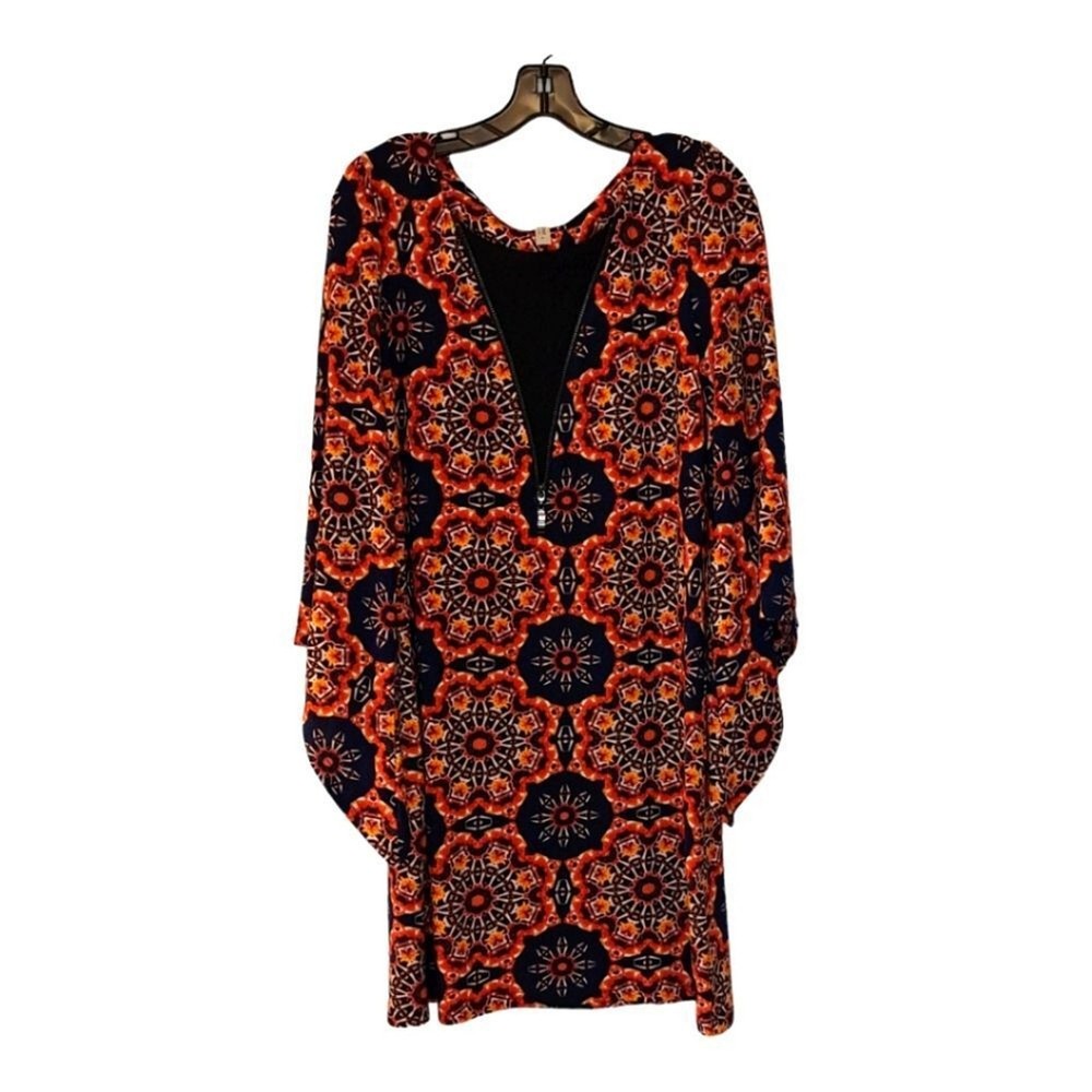 24 Seven Gothic Style Festival Dress in Geometric Mystical Print Size XL NWOT