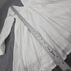White Swiss Dot Graduation Boho Mini Dress S Deep V Tassel Bridal Bachelorette