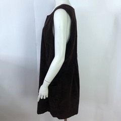 Eddie Bauer 16 Shift Corduroy Women&rsquo;s Above Knee Dress Brown MINT