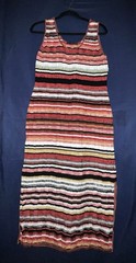 Peruvian Connection Women&rsquo;s XL Striped Knit Scoop Neck Maxi Tank Dress
