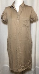 GAP Women&rsquo;s Lightweight Relaxed Shift Silhouette Fit DRESS Tan Size XS NWT
