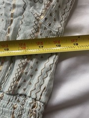 Me 2 Magic Light Blue Boho Maxi Dress Large