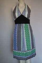 LAUNDRY by Shelli Segal – Silk Floral Retro 1950’s Style Tea Dress Size UK6 US2