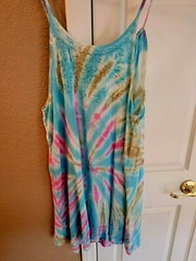 India Boutique Umbrella Style Short Dress /Cover Up Tie Back Free Size NWT SALE
