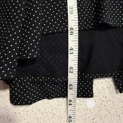 Vintage More Jazz Black White Polka Dot Button Front Midi Dress 22 90s Retro
