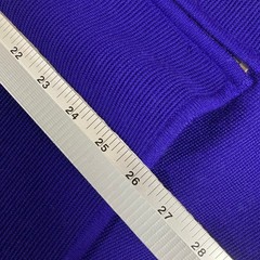 Patrick Collection 100% Wool Zip Front Sweater Dress Jacket Purple Hong Kong S