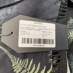 Disturbia Fernery AOP Midaxi Cami Dress NWT Plus Size 16 Forest Goth Botanical
