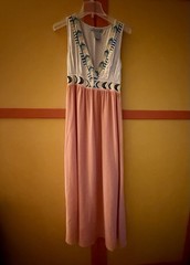 FLYING TOMATO Embroidered PRINCESS HEM MOON MAGC MAXI DRESS WOMENS Medium