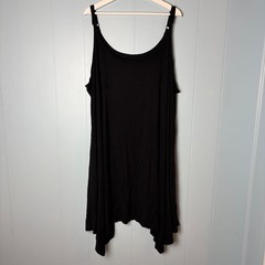 Torrid Super Soft Knits Black Handkerchief Hem Dress Plus Size 6 6X 30 14787293