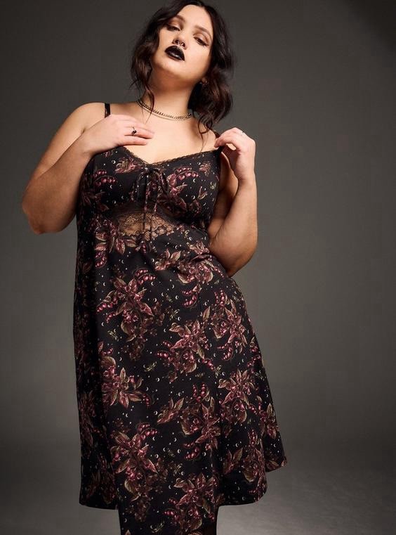 Torrid Nightfall Cami Mini Dress Gothic Grape (Purple) Size 0X NWT