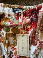 NWT Doe & Rae Floral Scoop Neck/Off Shoulder Mini Dress Sizes S/M/L