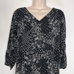 Old Navy Dress Women&rsquo;s Small 3/4 Sleeve Above Knee Tunic Shift Lightweight