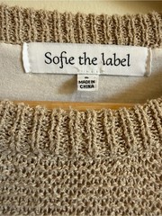 Sofie The Label Knit Vest Layered Midi Dress White Beige Cottagecore Size S