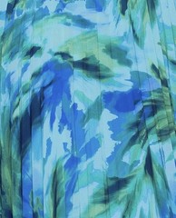 Xscape Plus Size Printed Cold-Shoulder Dress – Turquoise/Navy