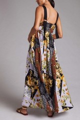 Anthropologie Patchwork Maxi Dress Mixed Print Maeve Floral Size 1X NEW