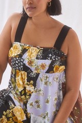 Anthropologie Patchwork Maxi Dress Mixed Print Maeve Floral Size 1X NEW