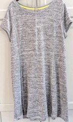 T By Talbots 2X Plus Size Gray Space Dye A-Line. Activewear Athleisure Dress